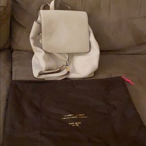 Kate Spade cream colored backpack
